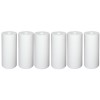 RO 20 inch 6 piecce Jumbo Polypropylene Spun Filter Cartridge 4.5 inch Dia (White)